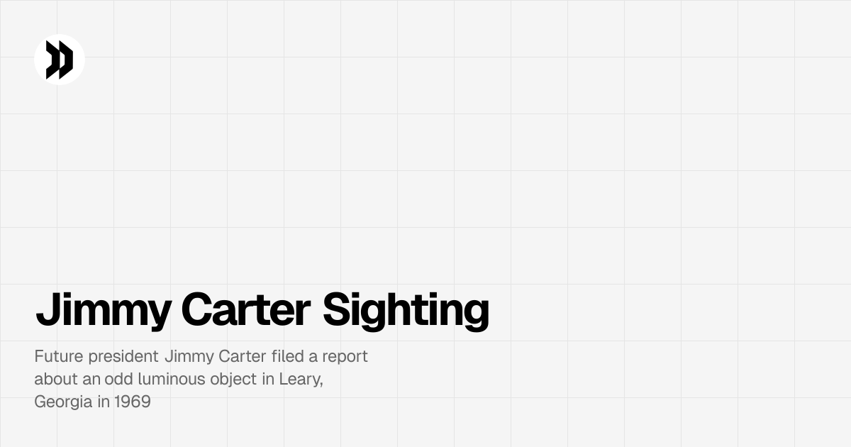 Jimmy Carter Sighting | Disclosdex