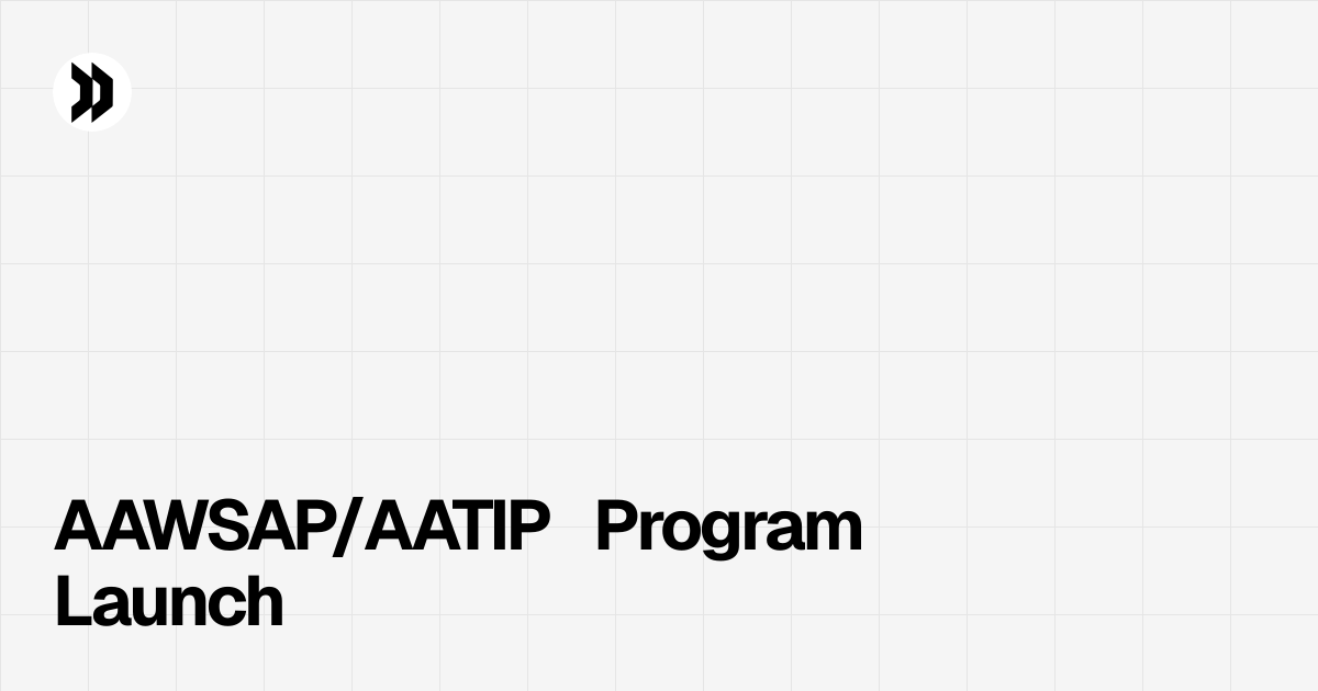 AAWSAP/AATIP Program Launch | Disclosdex