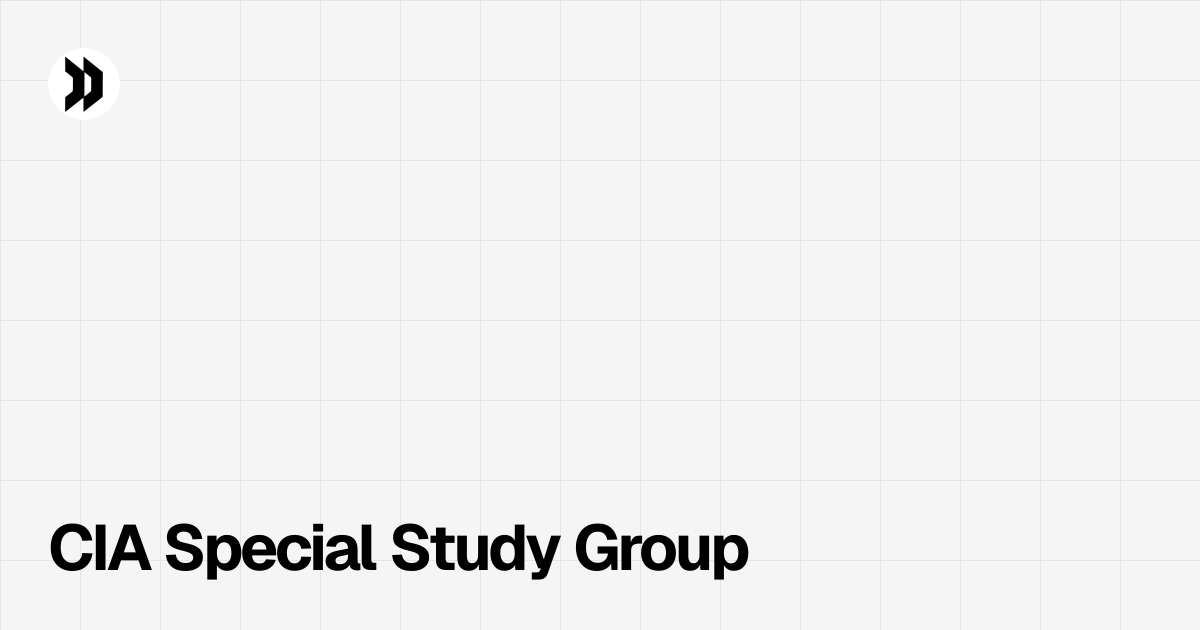 CIA Special Study Group | Disclosdex