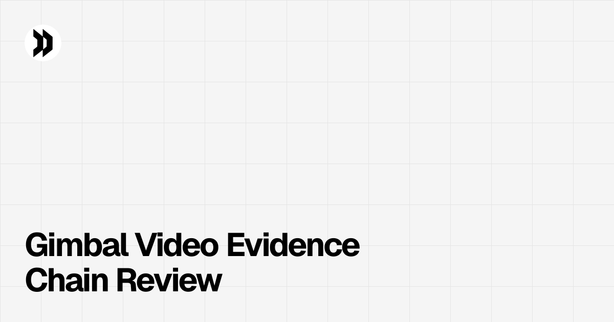 Gimbal Video Evidence Chain Review | Disclosdex