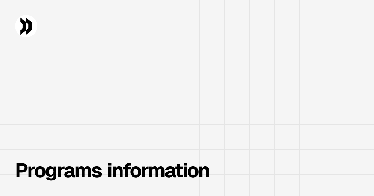Programs | Disclosdex